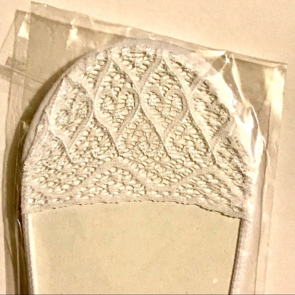 Muse Collection Lace toes, pretty, sexy Footies Footlets colors: BLK,GRY,WT,BG - Picture 4 of 12